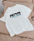 Marilyn Monroe Short Sleeve 3 Photo T-Shirt - White