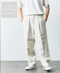 LINEN COTTON EASY SLACKS [Compatible with Setup] - White