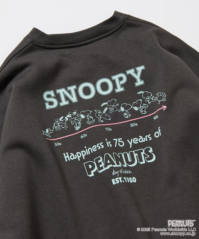PEANUTS/Peanuts Exclusive Back Print Crew Neck Sweatshirt/Snoopy 【Limited Release】