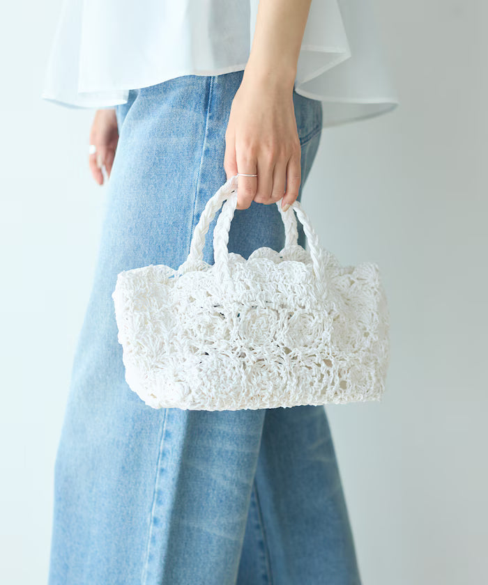 Raffia Boston Bag / Basket Bag