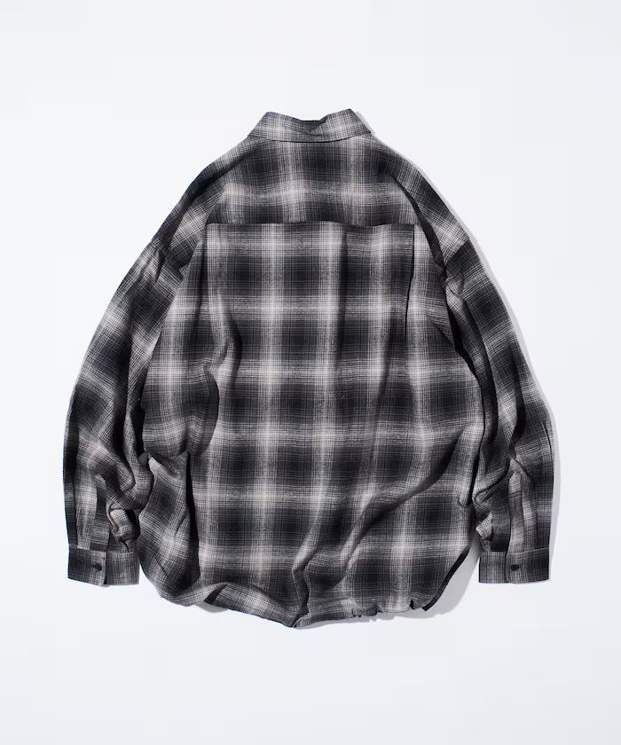 Wide Silhouette Ombre Check Spindle Shirt [Limited Edition]