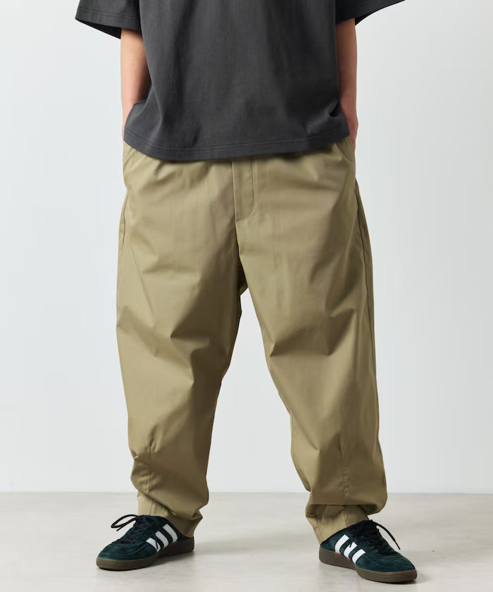 Wide Silhouette Ankle Tuck Chef Pants / Easy Pants [Limited Edition] - Beige