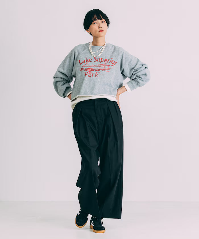 Grunge Cutoff Short Sweatshirt