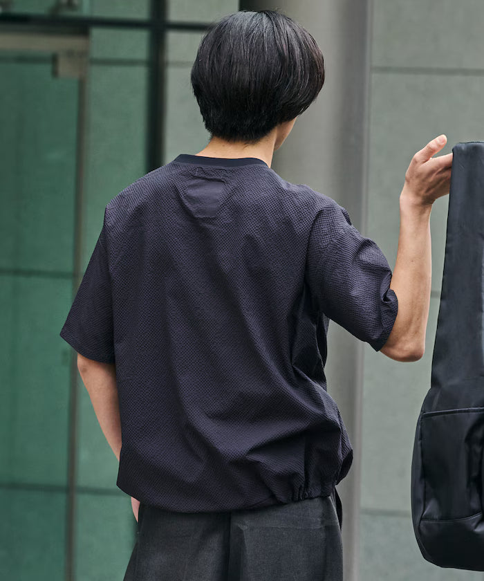 Limited release AiRide Air Ride Relax Fit Mult-material Pocket Seersucker Pullover Top Quick-drying UV Protection