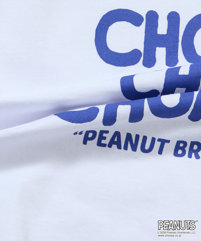 PEANUTS/Peanuts Limited Edition Big Silhouette Back Print Crew Neck T-Shirt/CHOMP 【Limited Edition】