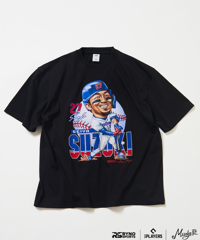 [March 5, 12:00 release] MLB PLAYERS x RYNO SPORTS x FREAK'S STORE exclusive [SUZUKI] GRAPHIC TEE - Black