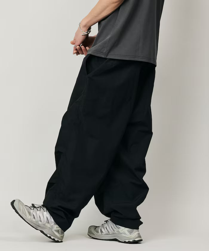 Quick Dry Fabric Wide Silhouette Poly Rip Cross Military Circus Pants/UV Cut/Quick Dry 【Limited Edition】