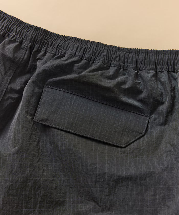 Outdoor Ripstop Nylon One Point Logo Zip-Up Parker Shorts Bag 3P Set