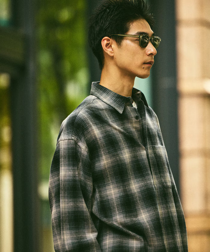 Relax Fit Relax Fit Ombre Check Flannel Shirt [Limited Edition]