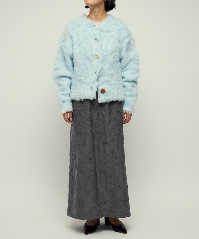 Flower Embroidery I-Line Easy Skirt