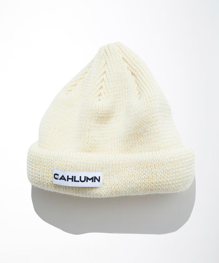 Wool Rib Beanie - White