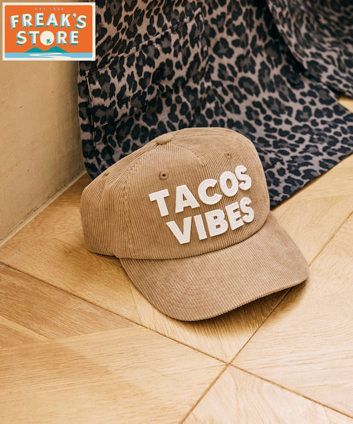 FREAK'S STORE for BEACH & FES Summer Corduroy Felt Logo Cap - Beige