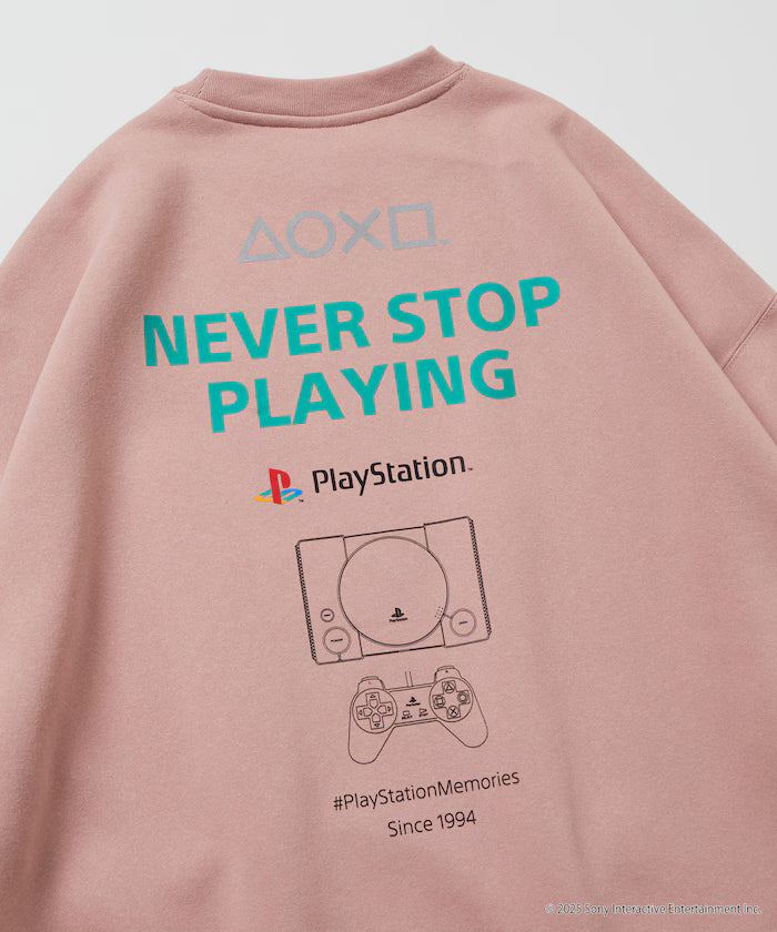 Big Silhouette Logo Back Print Crew Neck Sweat / PlayStation 【Limited Edition】