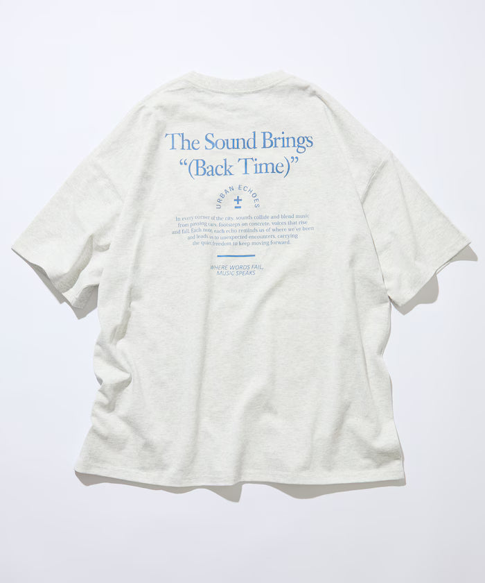 Big Silhouette Back Print Crew Neck T-Shirt / The Sound Brings 【Limited Edition】