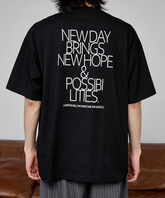 LOVE POP STUDIO NEW DAY Typography T-shirt Limited Edition