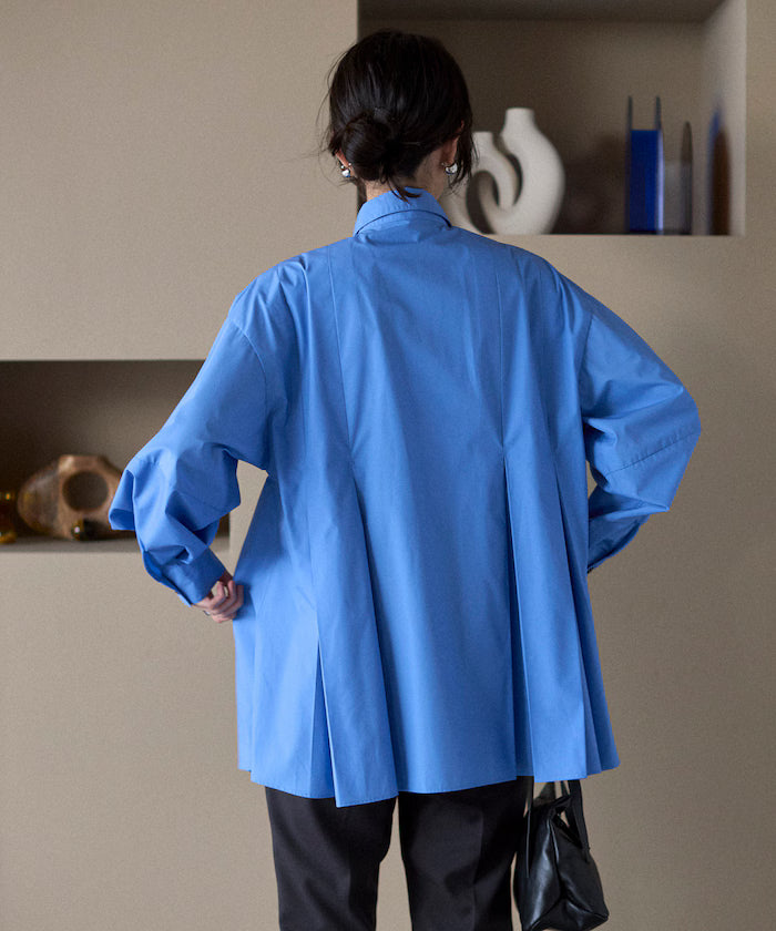 Box Stacked Balloon Sleeve Long Sleeve Shirt