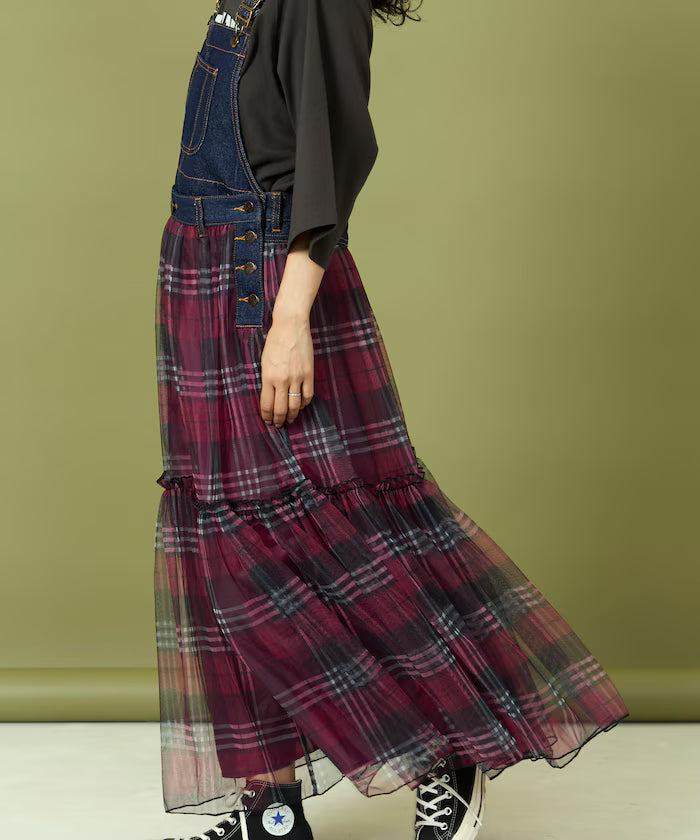 Tulle Docking Salopette Dress