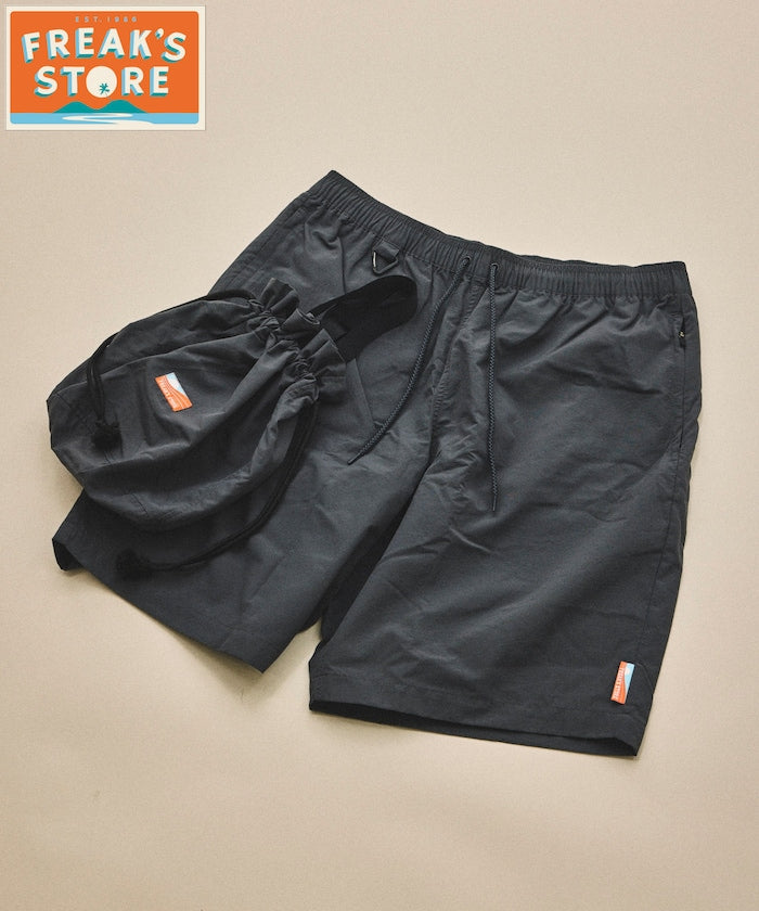 Relaxed Fit Recycled Nylon Easy Shorts - Charcoal Gray