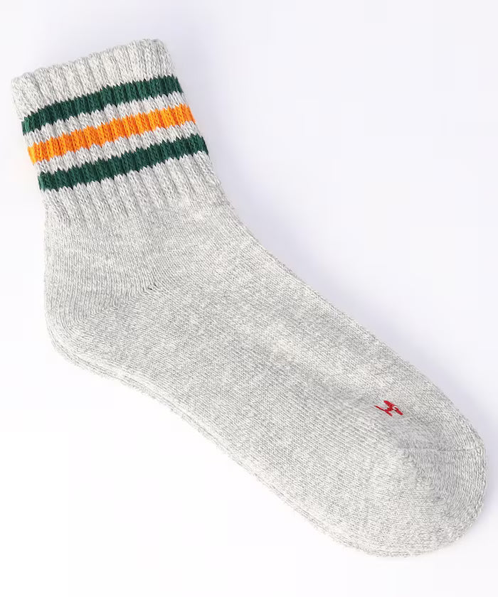 Custom Slub 3-Line Quarter Socks (Fits 25.0-27.0cm)