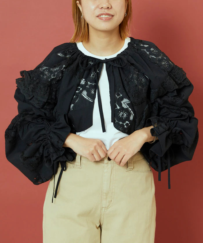 2WAY Lace Bolero & Chaps Pants