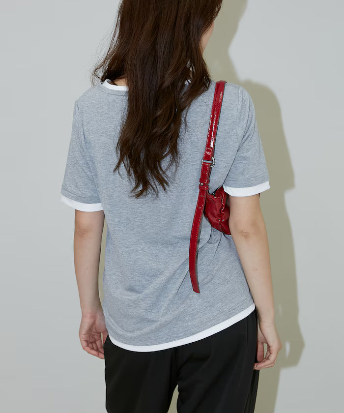 Layered Color Scheme Henley Neck T-Shirt Limited Edition