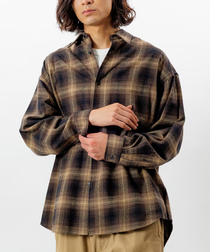 Relax Fit Relax Fit Ombre Check Flannel Shirt [Limited Edition]