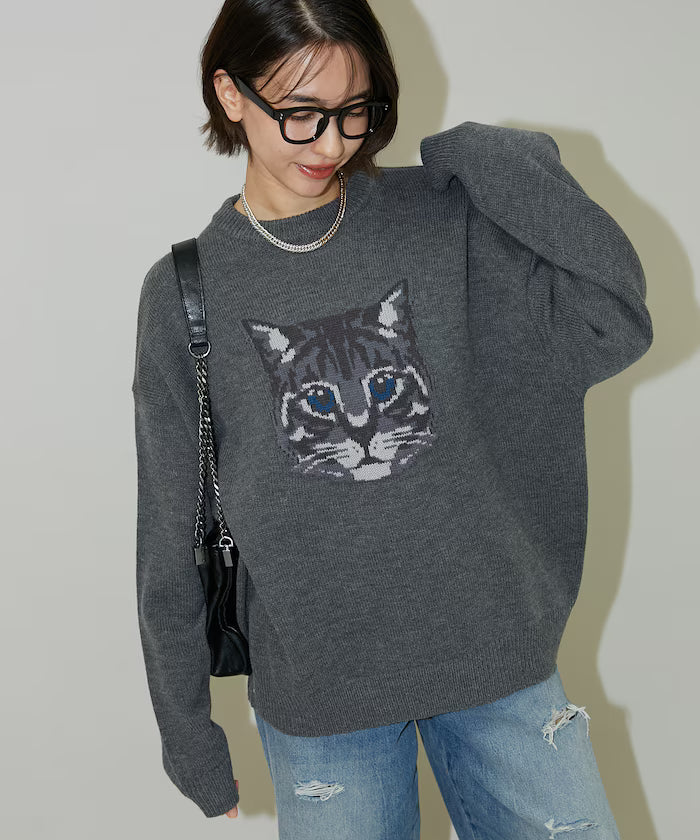 Various Cat Design Knit Limited Edition