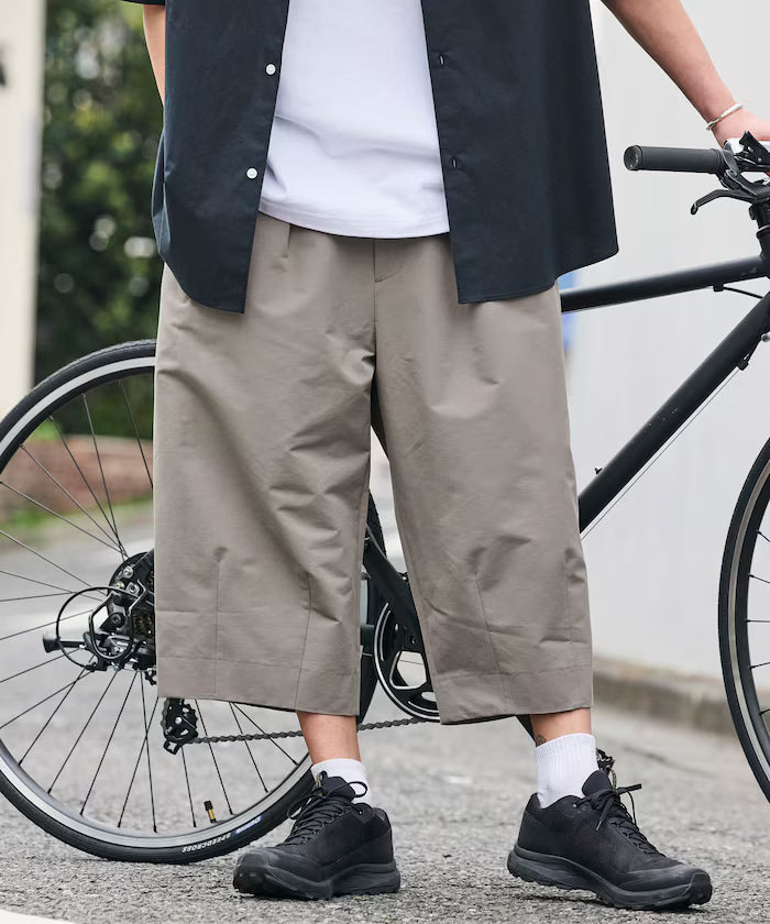 Limited Release Drymix(R) Dry Mix Wide Silhouette Tuck Three Quarter Pants Quick Dry UV Cut