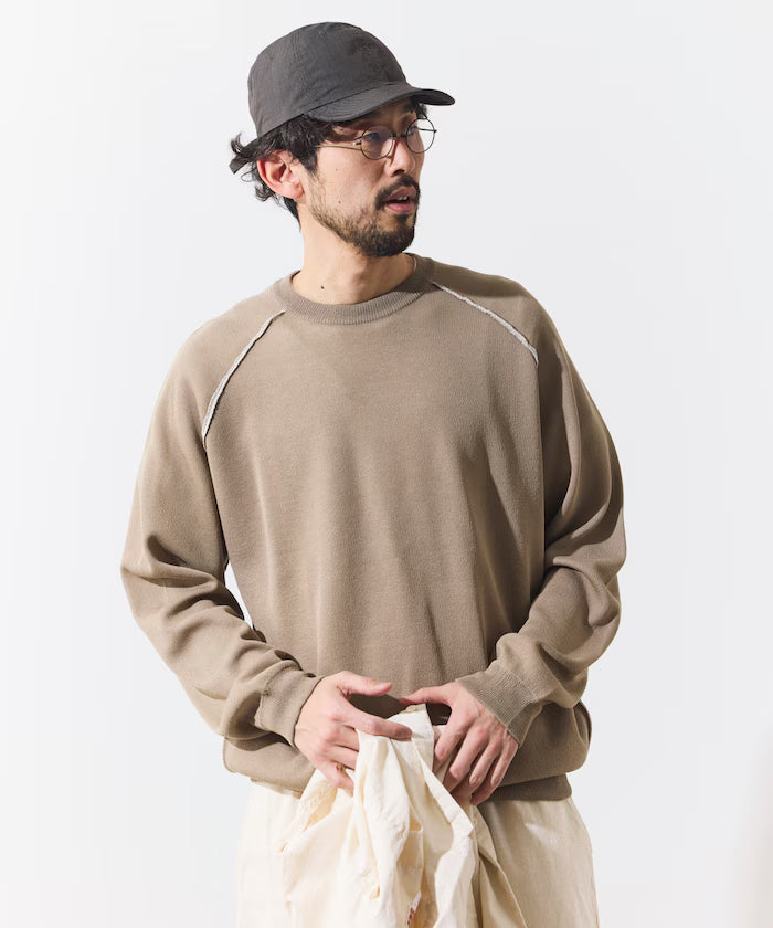Cool Touch W Face Color Block Crew Neck Knit