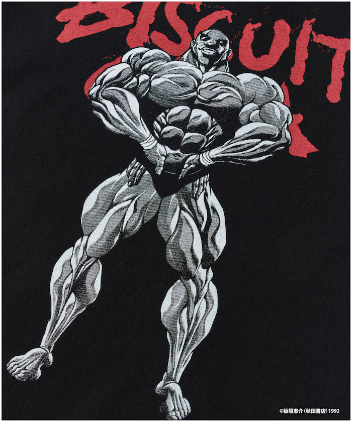 [Sales start on June 12 at 12:00] Baki 'Mr. Unchained/Biscuit Olly' Print Crew Neck T-Shirt