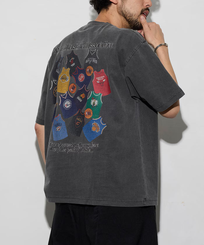 NBA × FREAK'S STORE Exclusive Random Uniform Design Back Print Crew Neck T-shirt