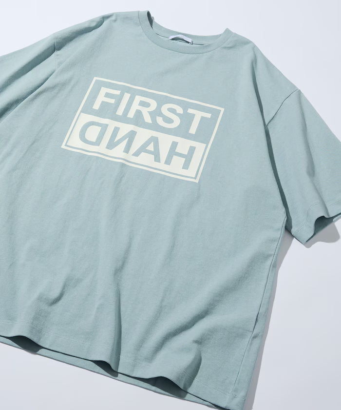 6 Ounce Front Logo Print Crew Neck T-Shirt / Print T-Shirt PRINT TWO-TIER BOX - Sax Blue