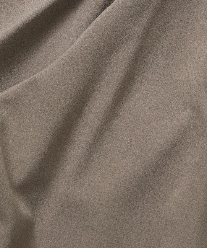 Relaxed Fit Linen Touch Setup/Open Collar Shirt/Wide Slacks [Limited Edition]