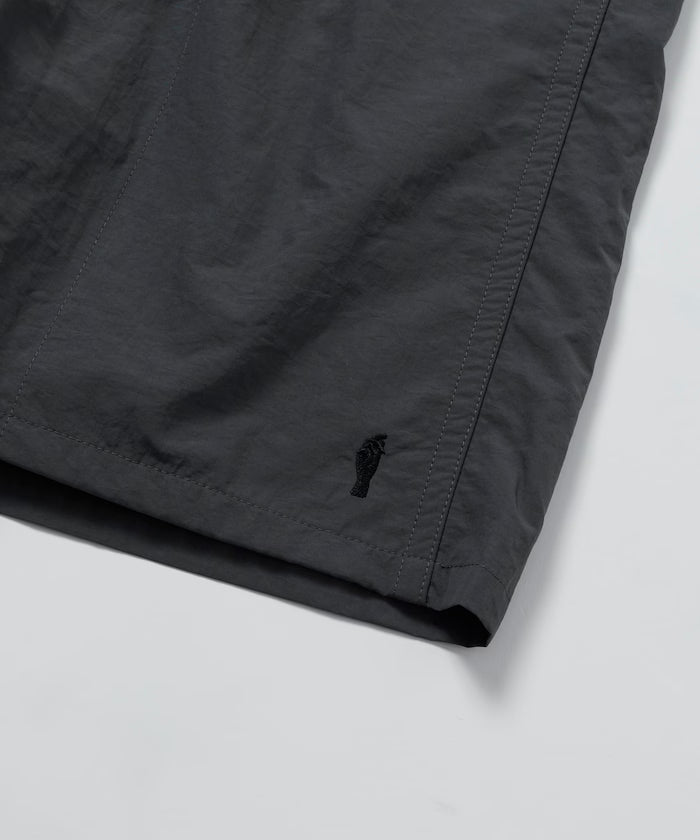 Nylon Medium Length Baggy Shorts