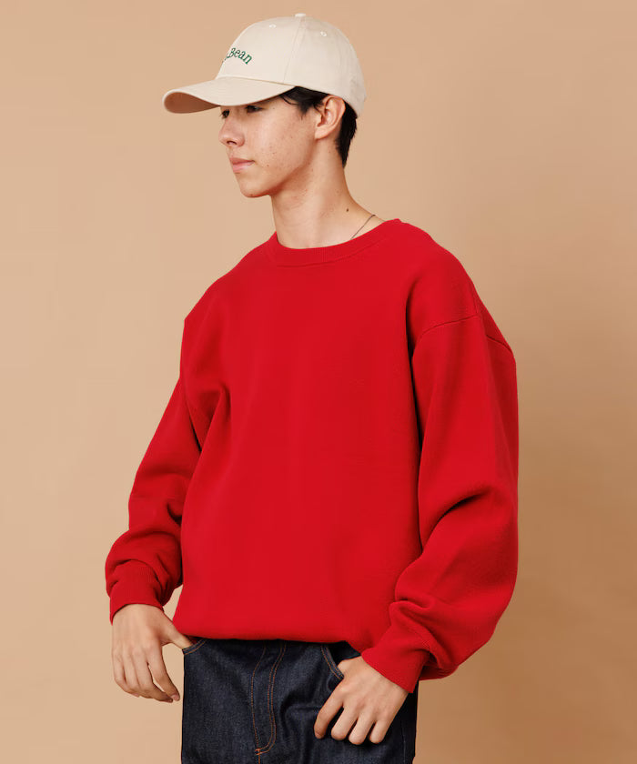 Sweat-like Crew Neck Knit