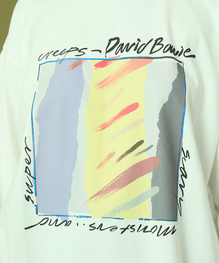 "David Bowie" print long sleeve T-shirt