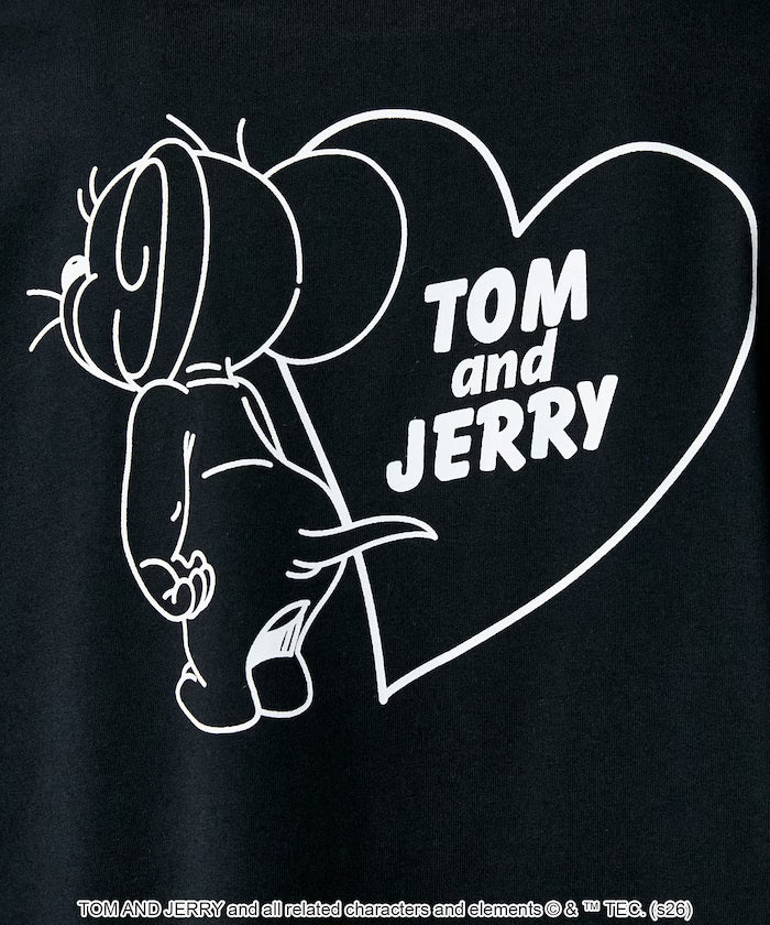 <Functional Material> TOM AND JERRY Heart Graphic T-Shirt Limited Edition