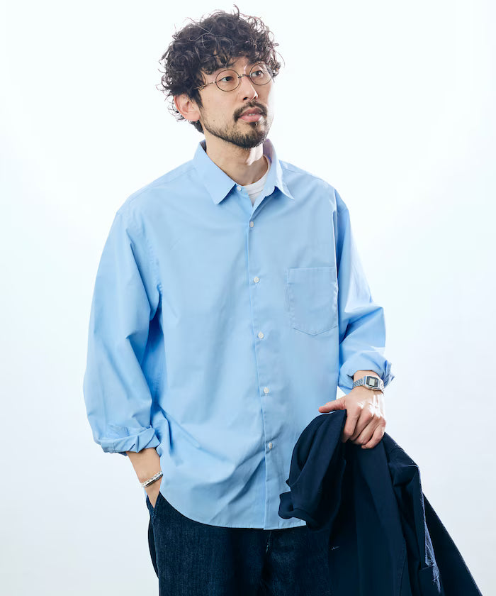 AIRDRY HIGH TECHYARN high-performance material broad regular color shirt long sleeve/quick-drying/heat shielding