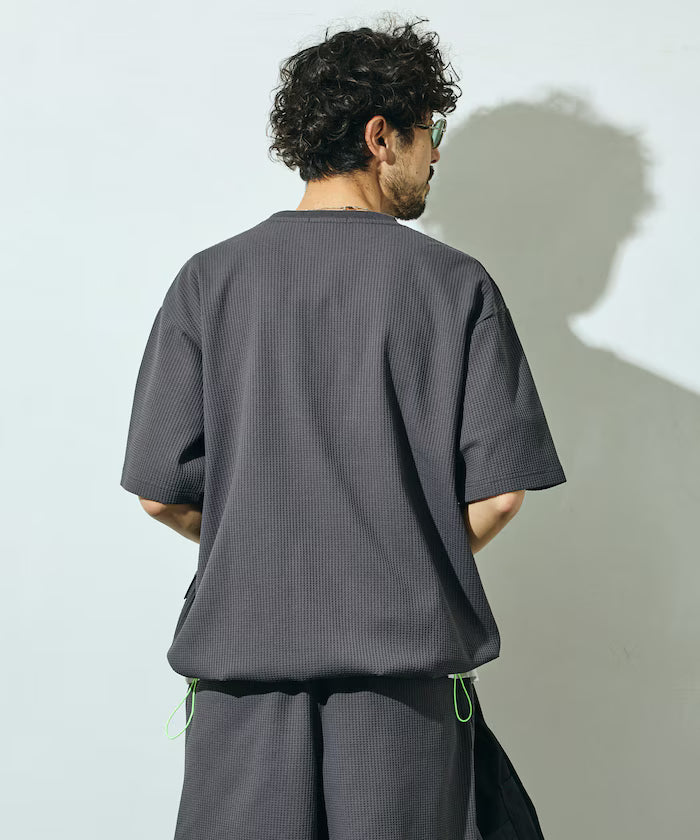 Side Pocket Spindle Tech Thermal Short Sleeve T-Shirt / Big Silhouette