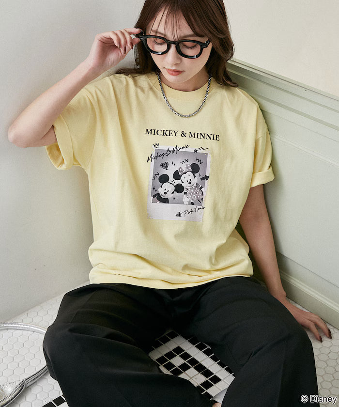 Minnie Mouse Graffiti Style Photo Art T-Shirt Limited Edition - Yellow