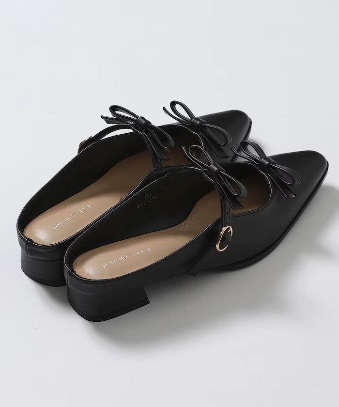 Double Ribbon Strap Mule
