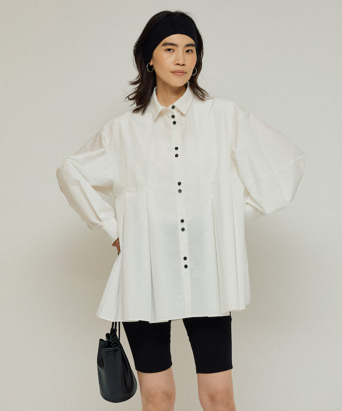 Box Stack Balloon Sleeve Long Sleeve Shirt
