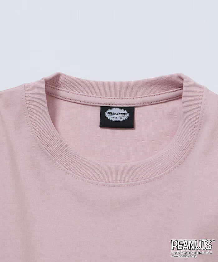 PEANUTS/Peanuts Exclusive Big Silhouette Back Print Crew Neck T-Shirt/POOCH [Limited Edition]