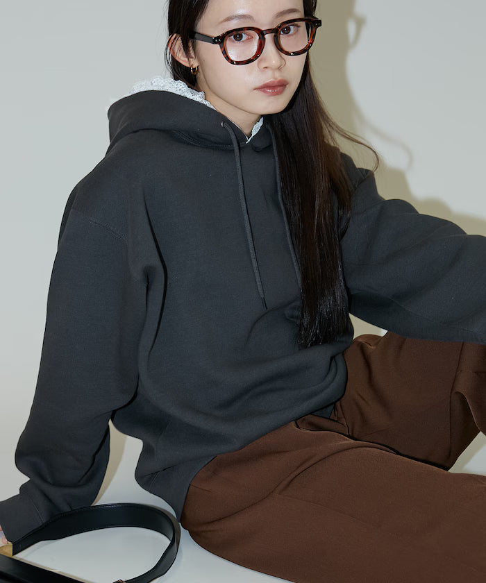 Hoodie with lace and brushed lining - Limited Release