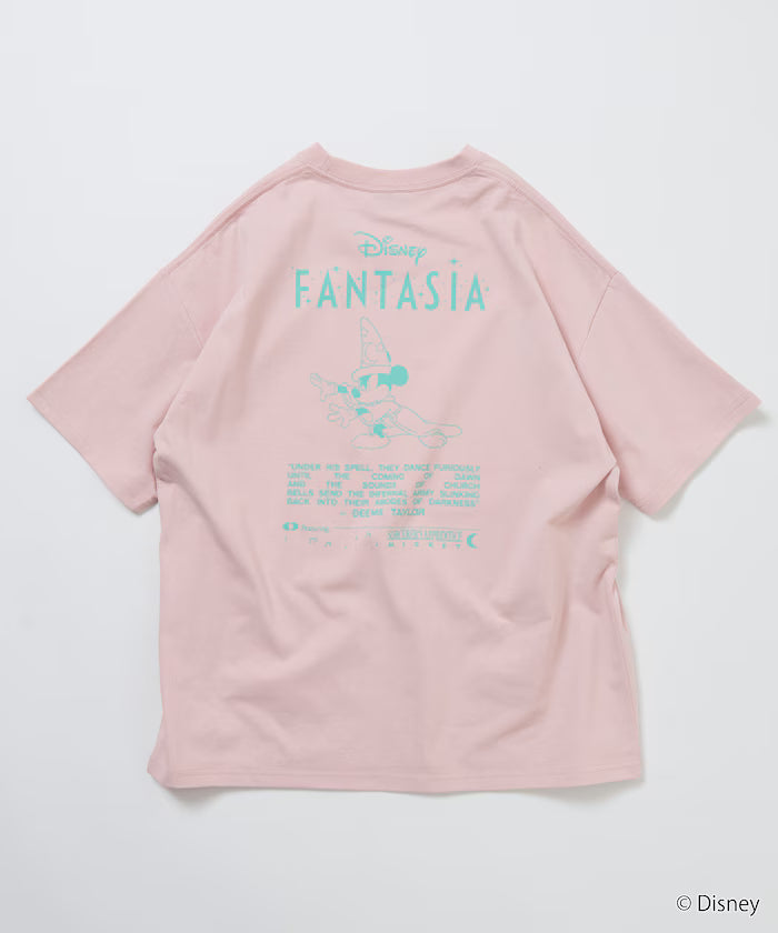 DISNEY/Mickey Mouse 'Fantasia'/Back Print Crew Neck T-Shirt [Limited Edition]