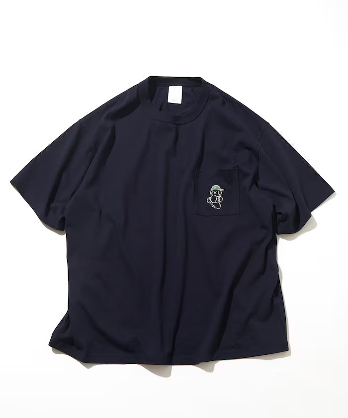 tombonia/Tombonia Back Print Crew Neck Pocket T-Shirt/Skate Boy
