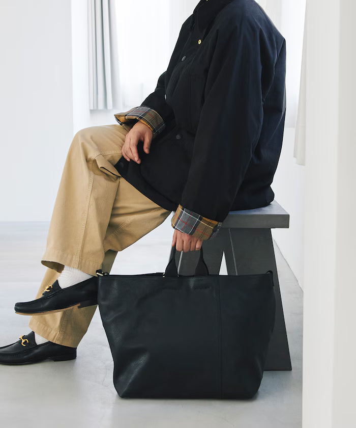 2WAY Leather Messenger Bag / 2WAY Leather Messenger Bag / Cowhide / Water-repellent leather