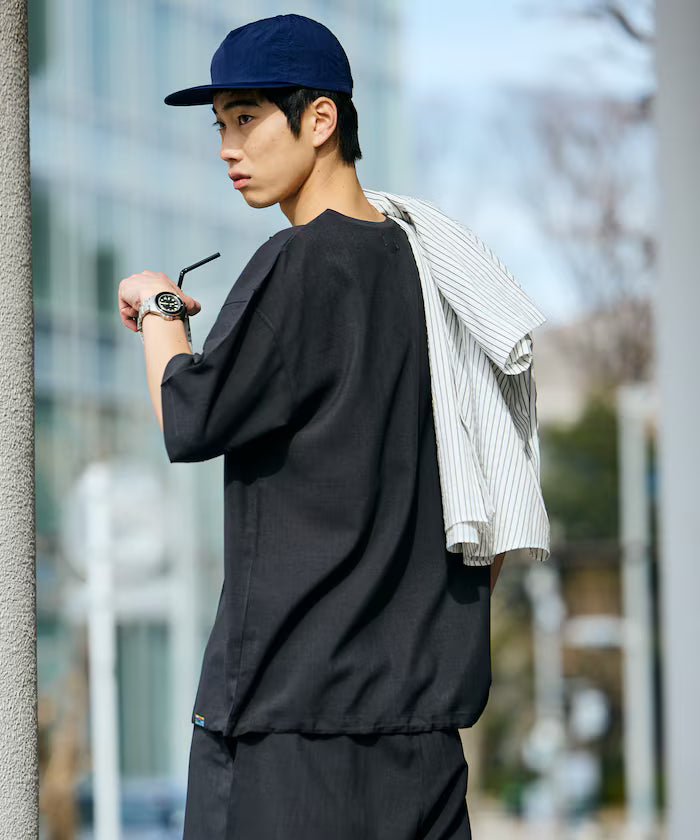 AiRide/Packable Setup/Henley Neck Pullover/Shorts/Packable/Quick-Drying/UVA Cut 【Limited Edition】