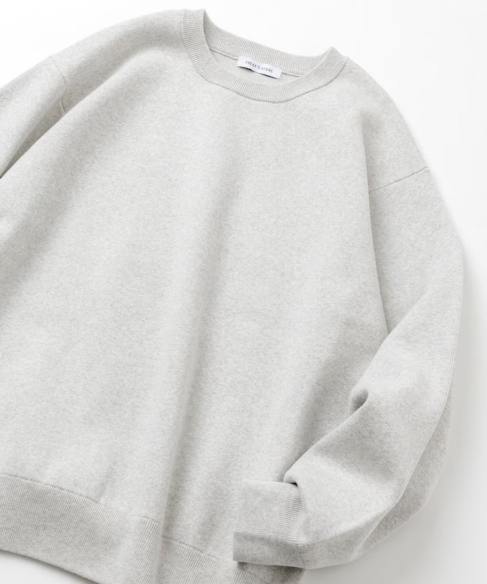 Sweat-like Crew Neck Knit