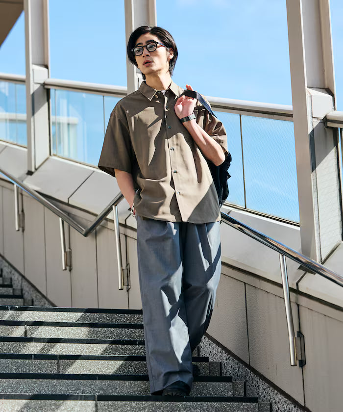 AiRide/AiRide Relax Fit Short Sleeve Regular Collar Shirt/Pocketable/Quick Drying/UV Cut [Limited Edition]